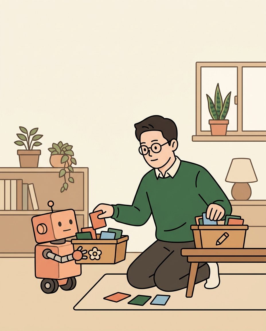 AI한테 다 맡기지 마셔요 — 무엇을 맡길지 고르면 일이 줄어요 보조 이미지