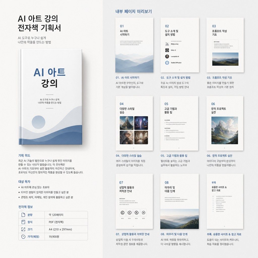 미니 전자책 기획서 예시
